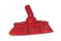 Wand- und Bodenbürste mit Drehgelenk, mit Wasserdurchlauf, 230 x 105 x 147 mm, weich, rot
