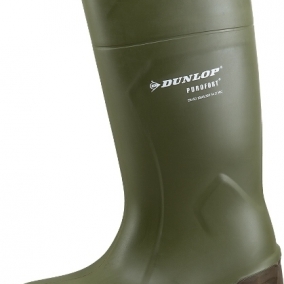 DUNLOP PUROFORT MULTI GRIP SAFETY Stiefel, PU, grün, mit Stahlkappe, Größe 46
